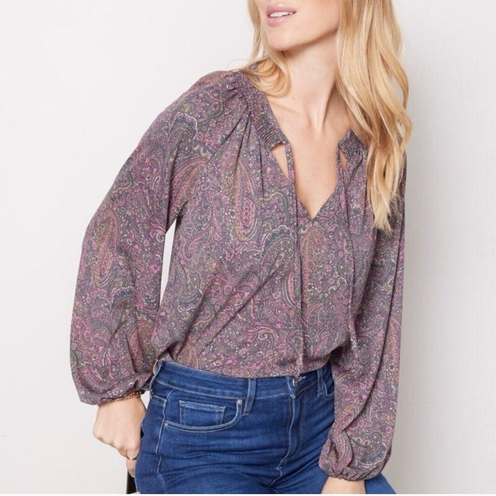 Evereve Kyra NEW Paisley Blouse M